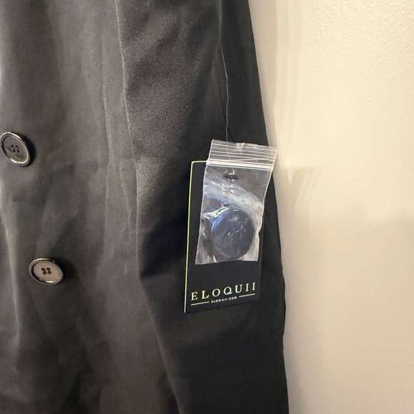 NWT Eloquii Longline Double Breasted Blazer Vest - Picture 7 of 8